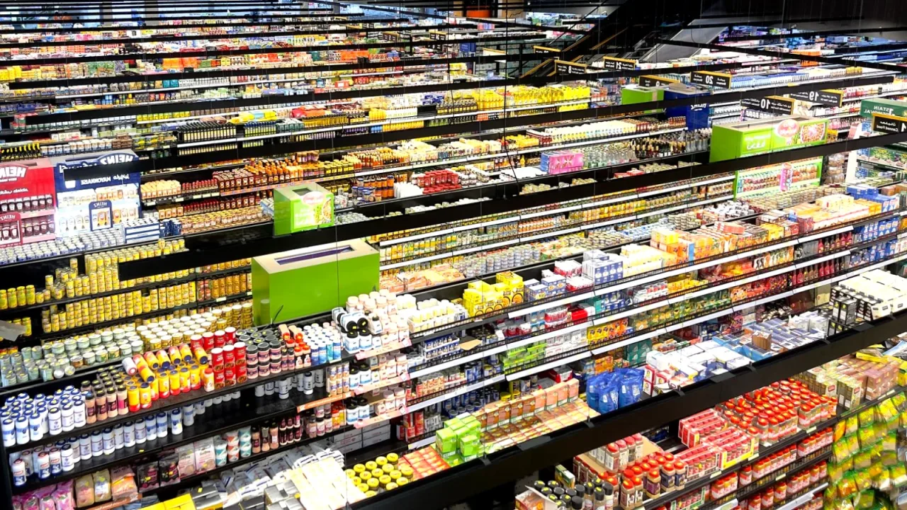 Market reyonunda saklama kutuları